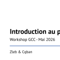 Lancement de la chaîne YouTube GCC